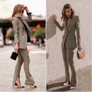 A.L.C. Gray Boot Cut Pantsuit